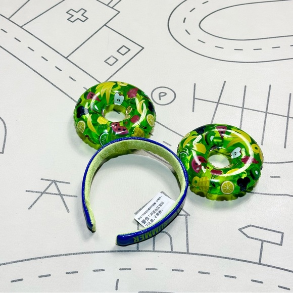 Mickey Mouse Fruit-Themed Pool Float Inflatable Ears Headband - Picture 3 of 5